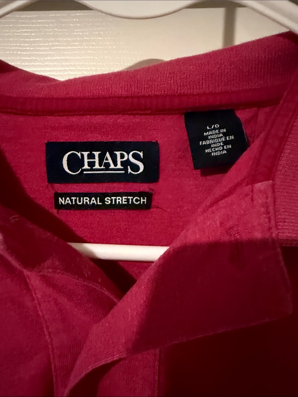 Chaps Men’s Magenta Polo Shirt - Picture 2 of 3